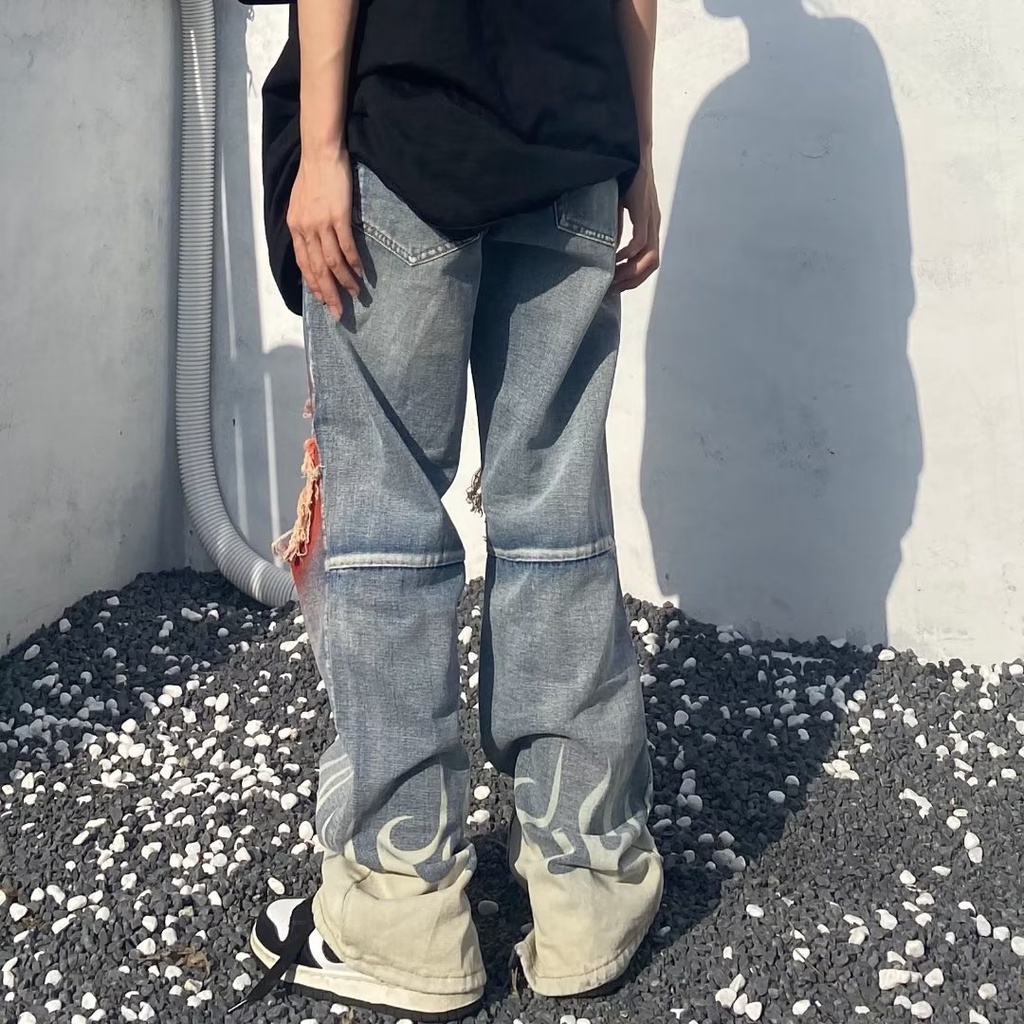 Quần jeans Nam Có Khóa Kéo Thời Trang Size S-3XL