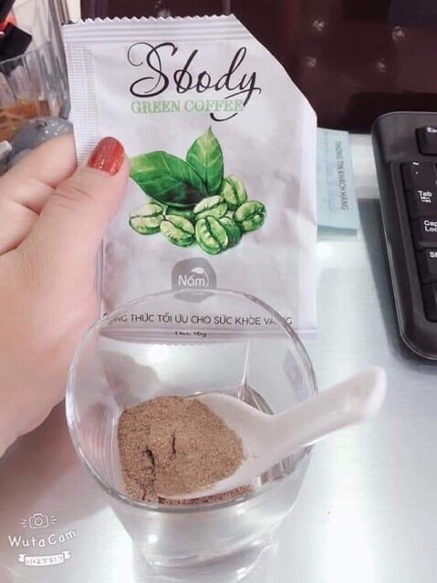 Nấm giảm cân sbody Green coffee(bao hàng chính hảng cty) dạng bột pha
