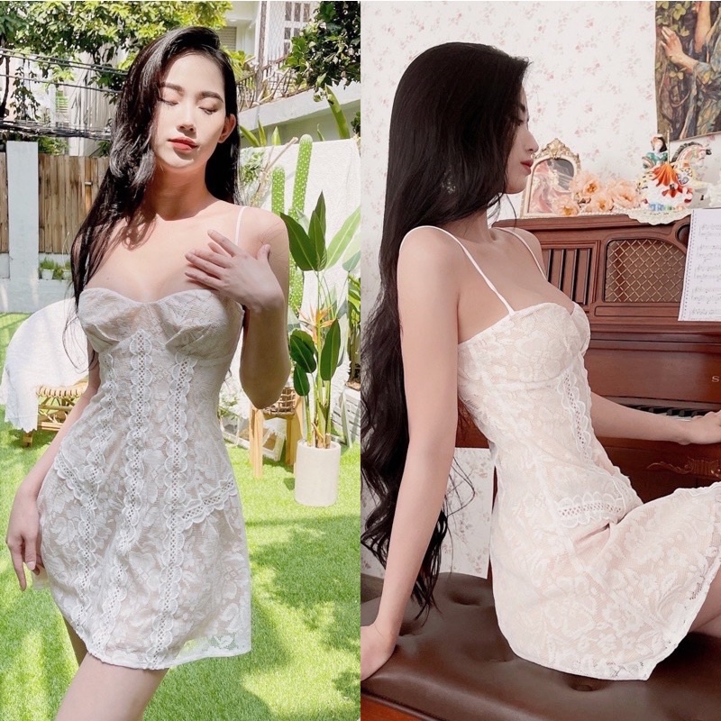 VÁY 2 DÂY CHẾCH CHI