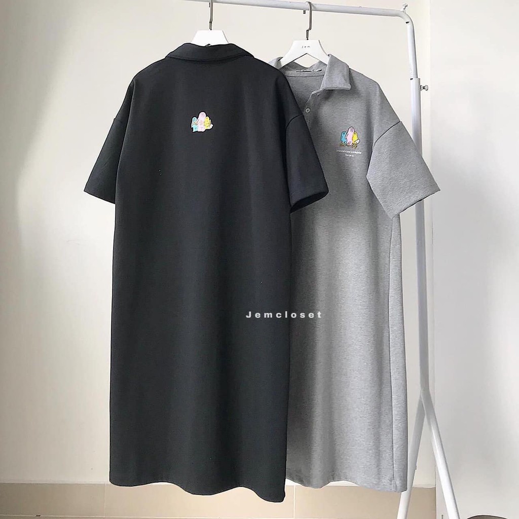 Đầm polo nữ dáng suông NL121- Váy đầm bầu công sở thiết kế cao cấp