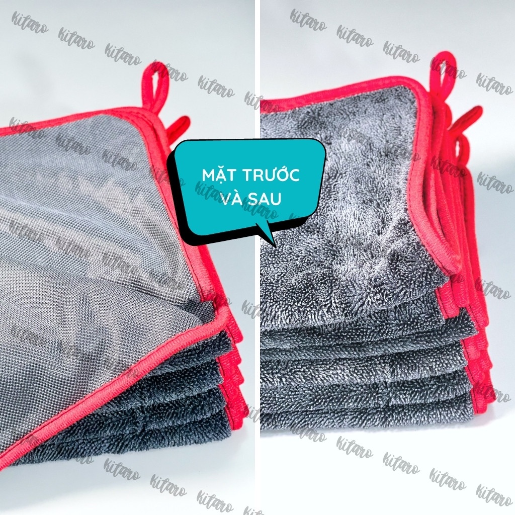 Khăn Lau Xe Microfiber Xuất Khẩu Cao Cấp Kích Thước 40 x 60cm