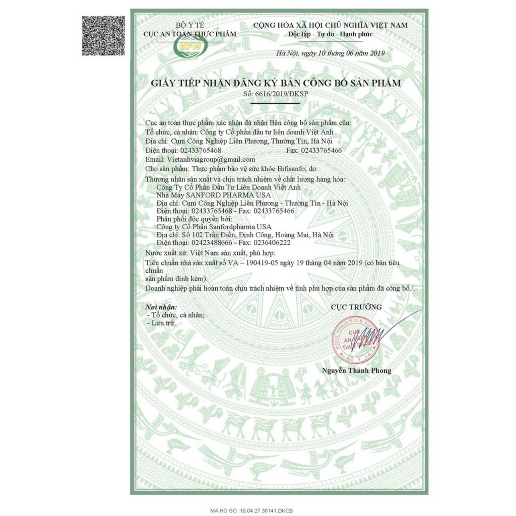 Bifisanfo- hỗ trợ viêm đại tràng mãn tính