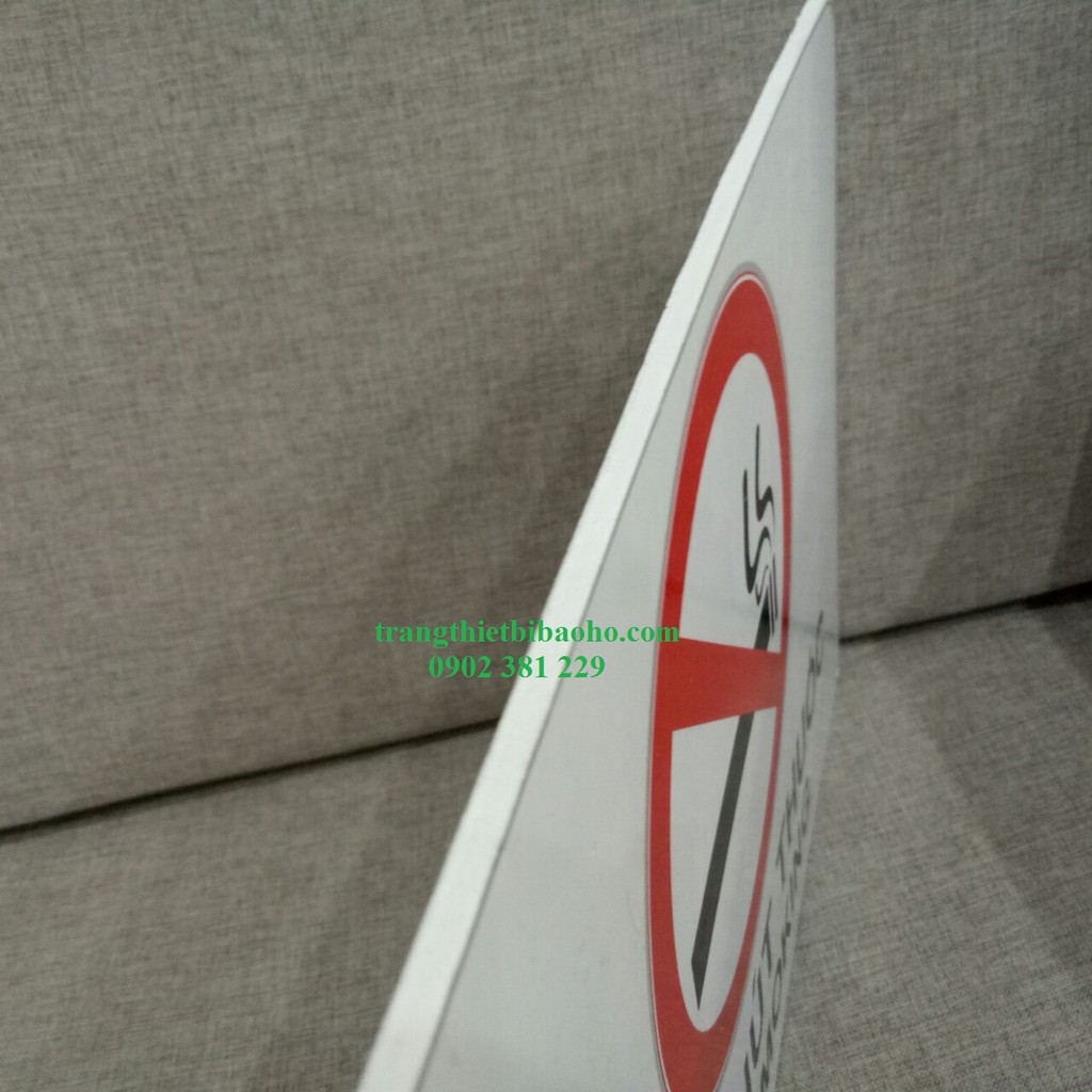 Biển báo Fomex Cấm hút thuốc dán decal kích thước 30 x 40cm