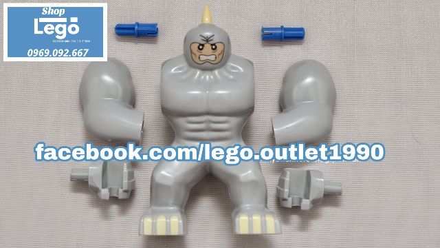 Xếp hình RHINO Siêu anh hùng Marvel Spider-Man BigFigures Lego Minifigures Decool 0190