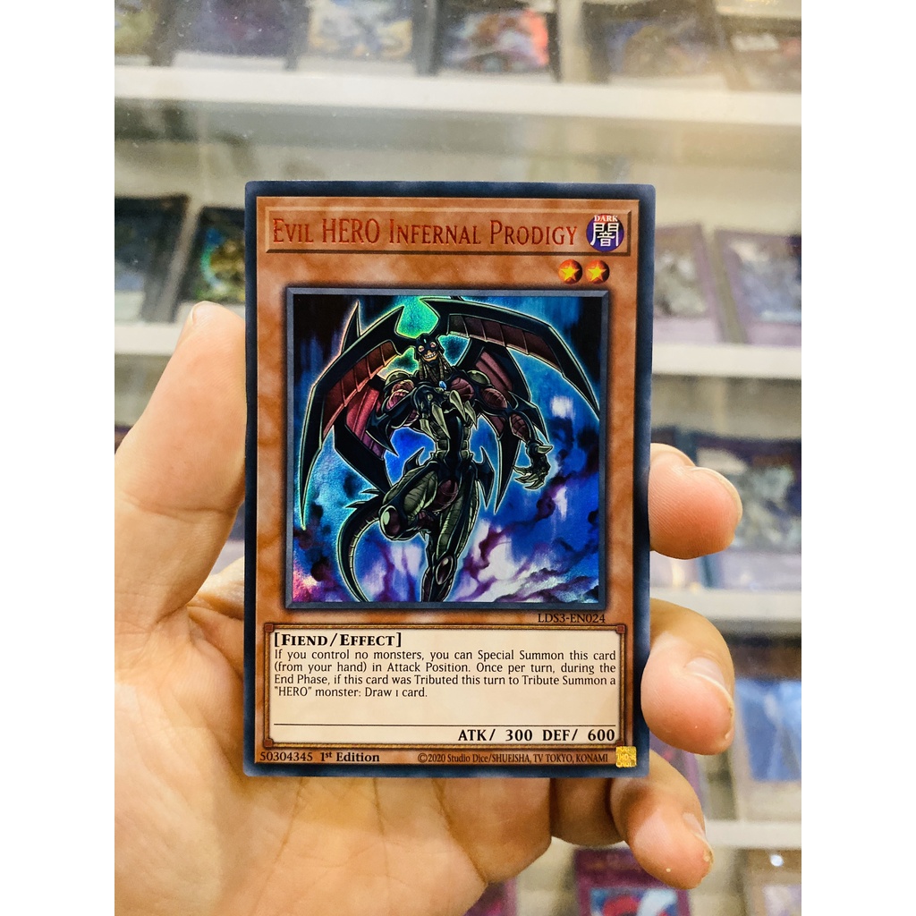 Thẻ Bài YugiOh! Mã LDS3-EN024 - Evil HERO Infernal Prodigy - Ultra Rare  - 1st Edition