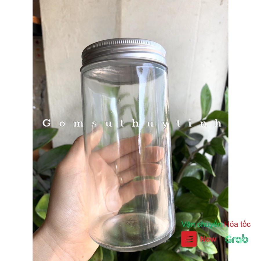 Hũ thủy tinh dáng trụ miệng rộng 500ml | BigBuy360 - bigbuy360.vn