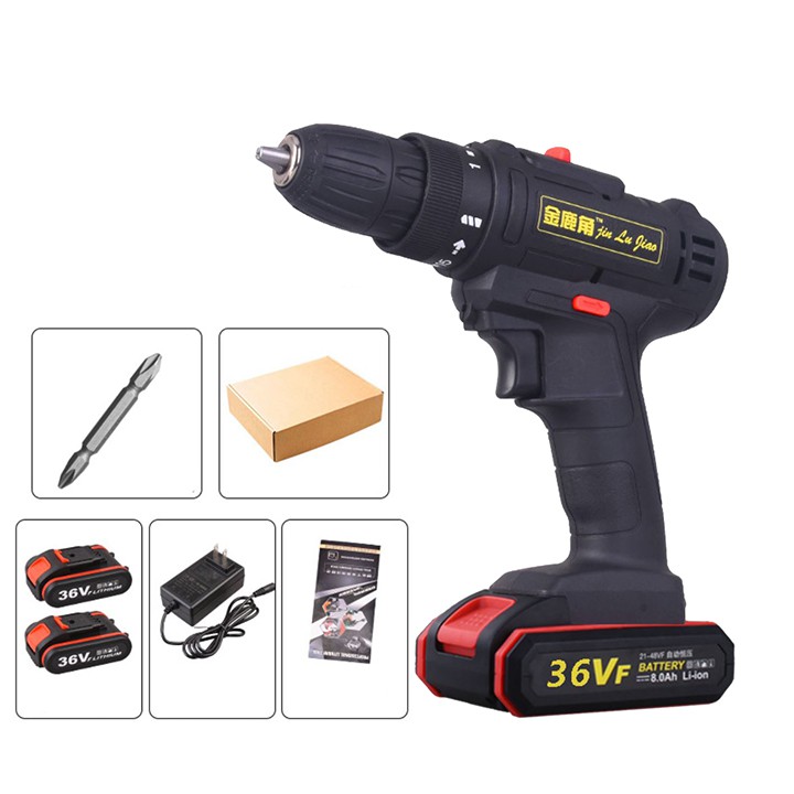 Máy Khoan Đa Năng Dùng Pin 36V, Máy Bắt Vít Siêu Mạnh Tặng 1 Pin Sơ Cua
