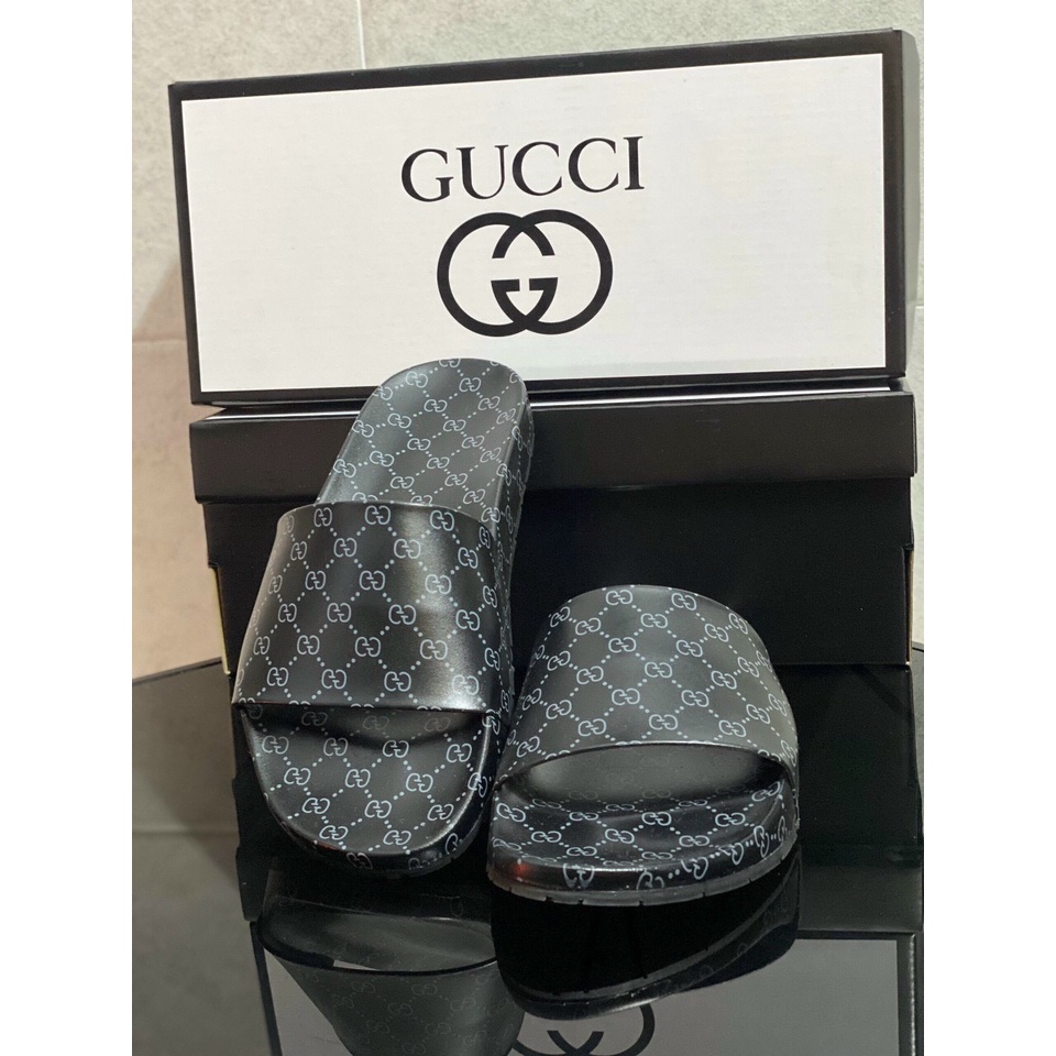 Dép GUCCI Unisex Quai Full Họa Tiết Thiết Kế Cao Cấp & Chất Lượng
