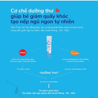 Combo 3 hộp Soki Tium giúp bé ngủ ngon, sâu giấc cho bé dưới 30 ngày tuổi đủ liệu trình - ST03