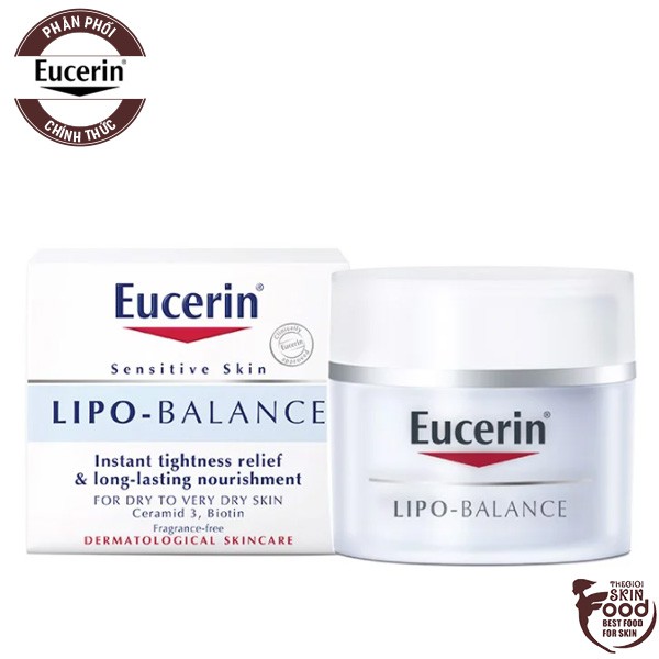 Kem Dưỡng Ẩm Chuyên Sâu Dành Cho Da Khô Và Nhạy Cảm Eucerin Sensitive Skin Lipo-Balance 50ml