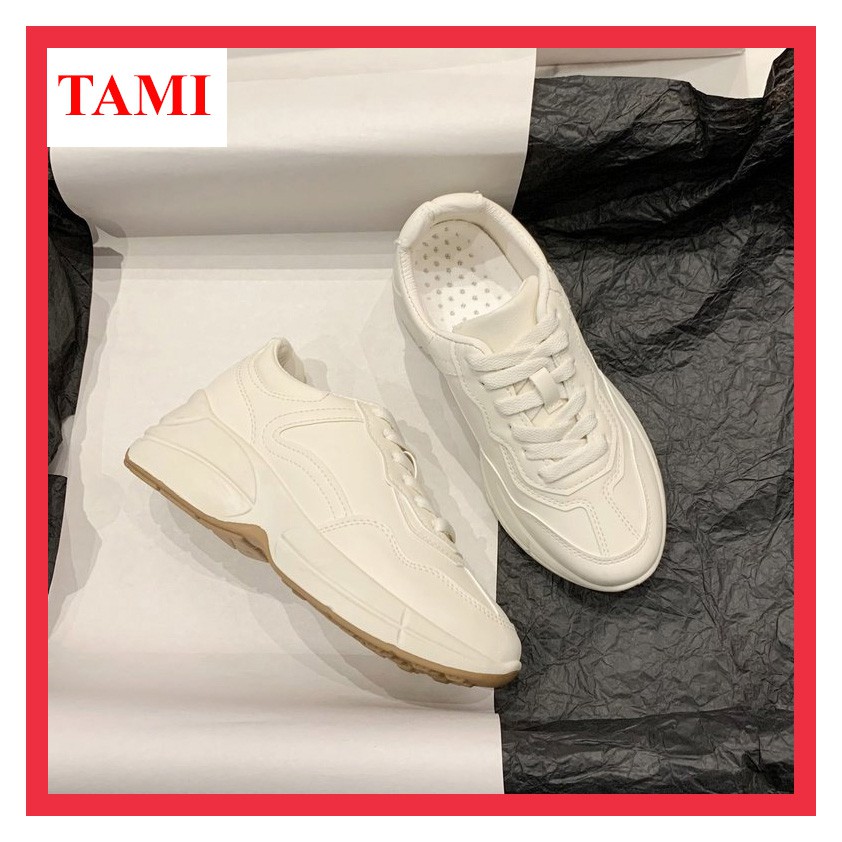 Giày sneaker nữ thể thao độn đế tăng chiều cao chính hãng TAMI-AD0020