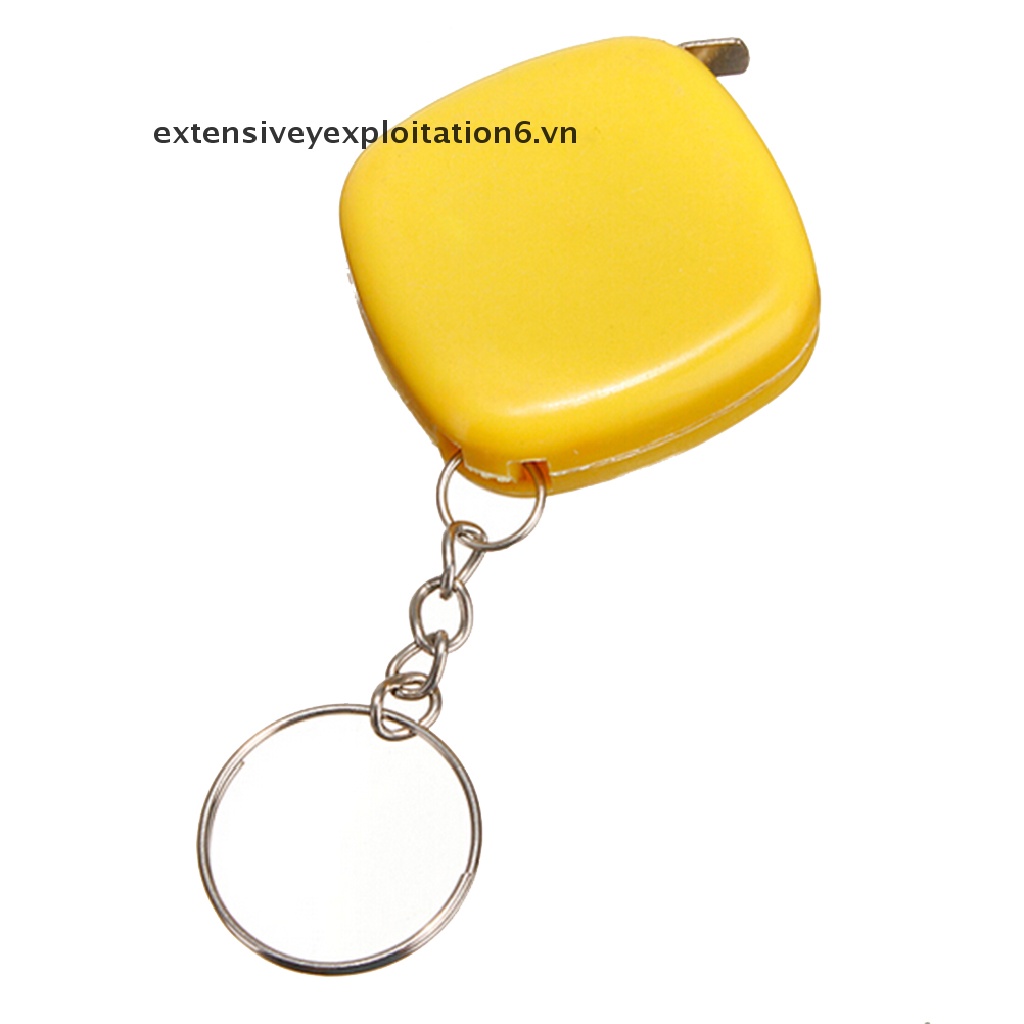 Thước dây mini có thể thu gọn dài 1m kèm móc khóa