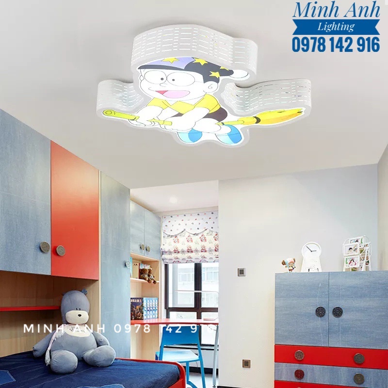 Đèn Ốp Trần LED OP-1209 Hình Nobita Trang Trí Phòng Ngủ Cho Bé Trai Bé Gái Minh Anh
