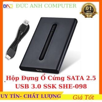 Hộp Đựng Ổ Cứng HDD BOX SATA 2.5 USB 3.0 SSK SHE-098 - Chính Hãng Full Box, Bảo Hành 12 Tháng