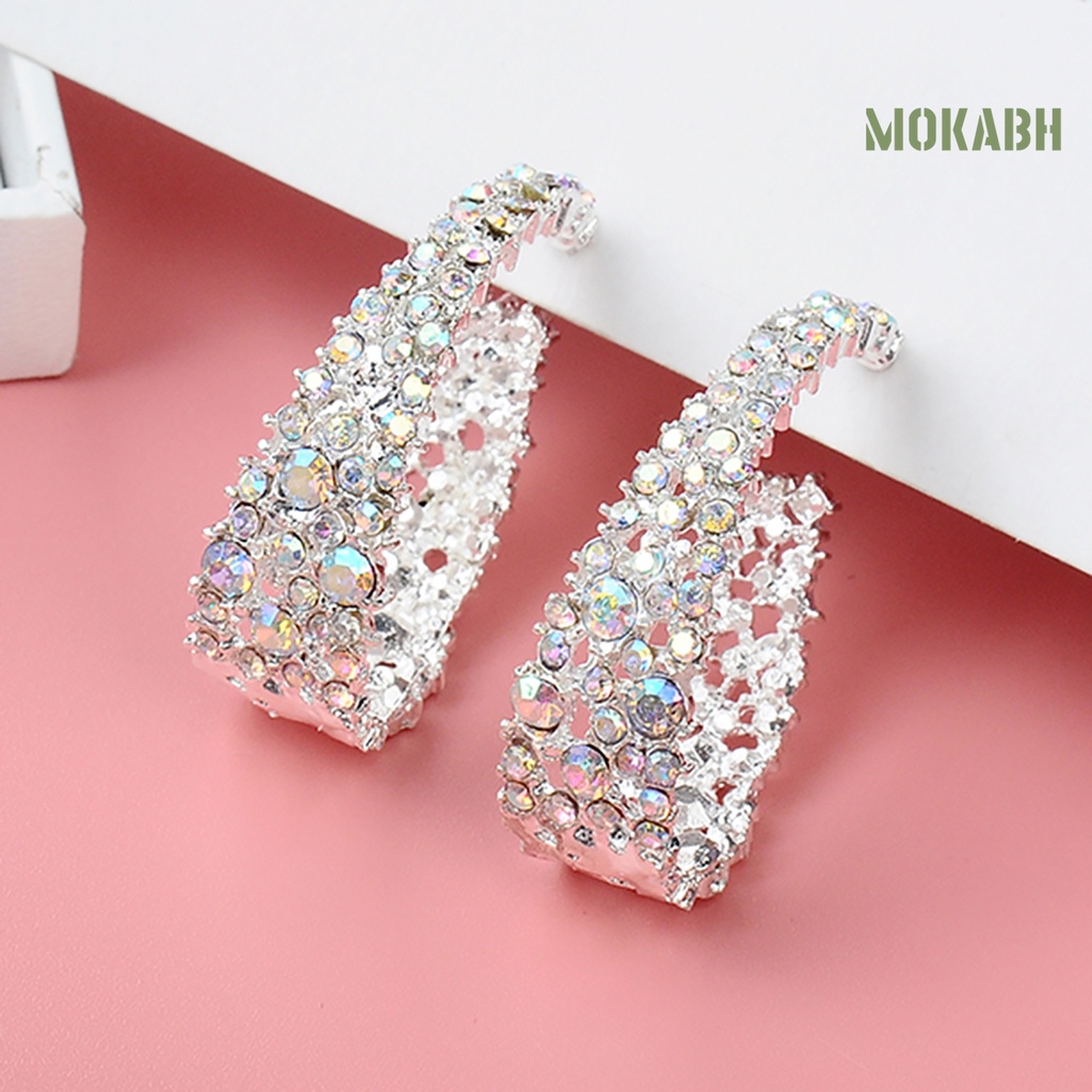 1 Đôi Bông Tai Hình Chữ C Thân Thiện Với Da