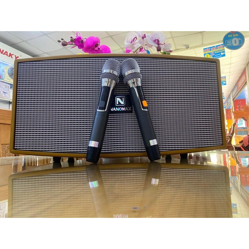 loa Xách tay Nanomax X-220 Hàng chính hãng , tặng 02 mic không dây