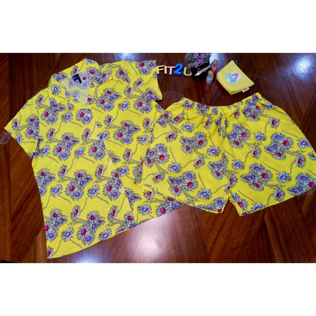 Bộ Pijama ngắn lanh siêu mát