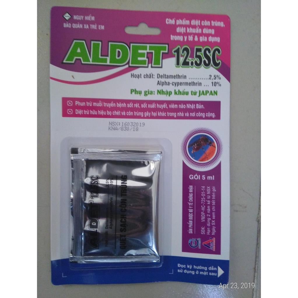 Combo 10 gói Thuốc diệt muỗi kiến gián ruồi..côn trùng aldet 10sc