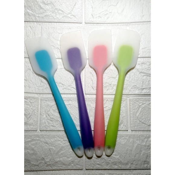 CÂY PHỚI VÉT Spatula dẹt trộn bột silicone đúc liền size 28cm