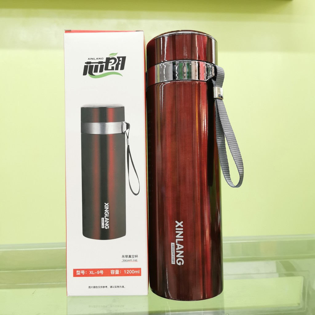 [Hàng Loại 1]Bình Giữ Nhiệt Inox 1200ml Hàng Cao Cấp Có gương trên nắp bình - Bảo Hành 12 Tháng | BigBuy360 - bigbuy360.vn