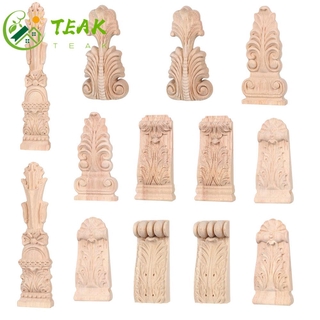 TEALY Chân Ghế Bằng Gỗ Chạm Khắc Thủ Công Phong Cách Cổ Điển Chất Lượng Cao Dùng Trang Trí Nội Thất Nhà