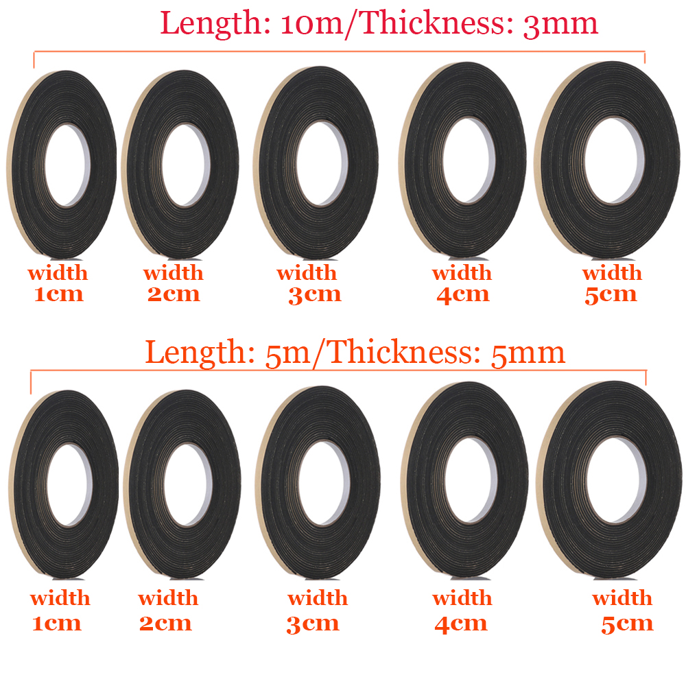 1 Cuộn Băng Keo Xốp Một Mặt Cách Âm Chống Nước Dán Cửa Sổ Nhà Tắm / Nhà Bếp | BigBuy360 - bigbuy360.vn