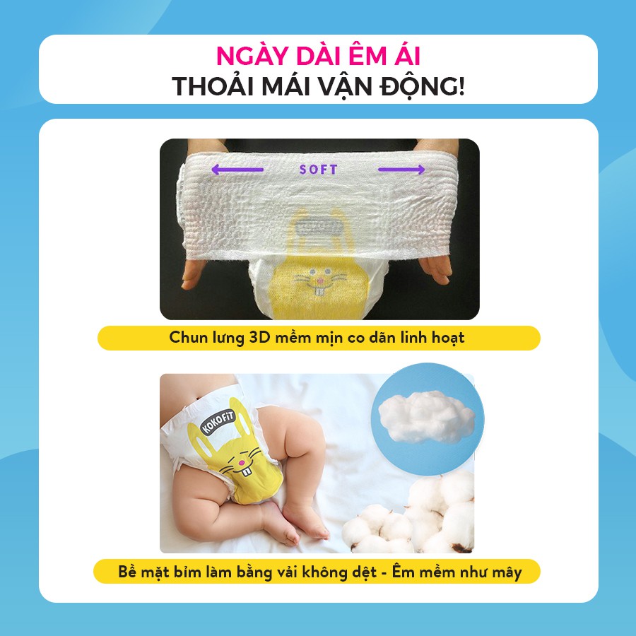 Tã Quần KOKOFiT Ice Cream Hàn Quốc Cho Bé Size M30/L26/XL22/Jumbo18