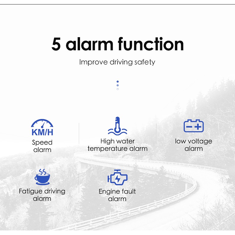 Máy hiển thị tốc độ chính hãng ACCLOPE OBD2 HUD 2021