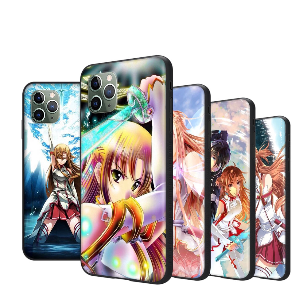 Ốp điện thoại hình Sword Art Online Asuna cho iPhone SE2 11 Pro