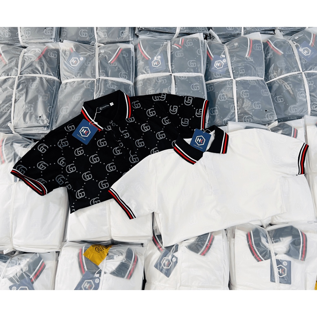 (HCM) ÁO THUN NAM CỔ BẺ TAY NGẮN THỜI TRANG LUXURY - HOTTREND SANG TRỌNG TÔN DÁNG CHO CÁC ANH EM  HOT NHÂT
