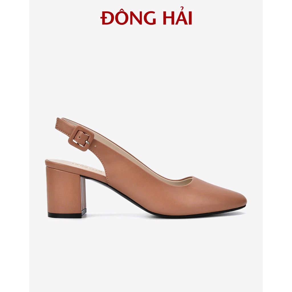 &quot;TẶNG NGAY 30K khi theo dõi gian hàng &quot;Giày Cao Gót Nữ SLINGBACK Gót Vuông Đông Hải - G85P6 (6cm)