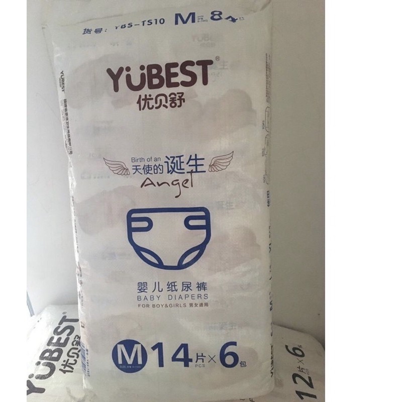 Tã/Bỉm Yubest, Tã Dán/Quần đủ Size S90-M84-L78-XL72-XXL66