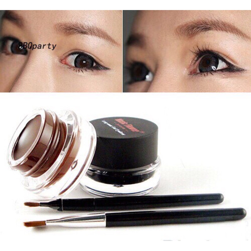 Bộ 2 hũ gel kẻ mắt nâu và đen