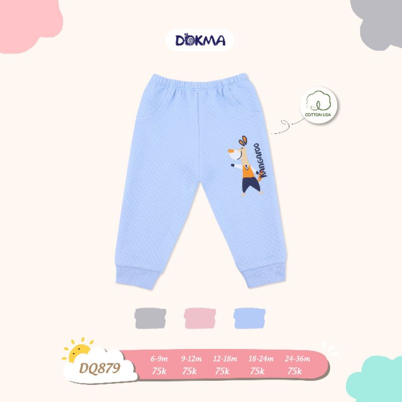 [Dokma] Quần dài bo ống Dày/Xốp/ nhẹ cực ấm (9-36m)