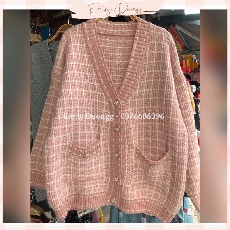 Áo khoác cardigan len Quảng Châu - 3 màu xinh xắn - dáng rộng freesize - phong cách ulzzang Hàn Quốc