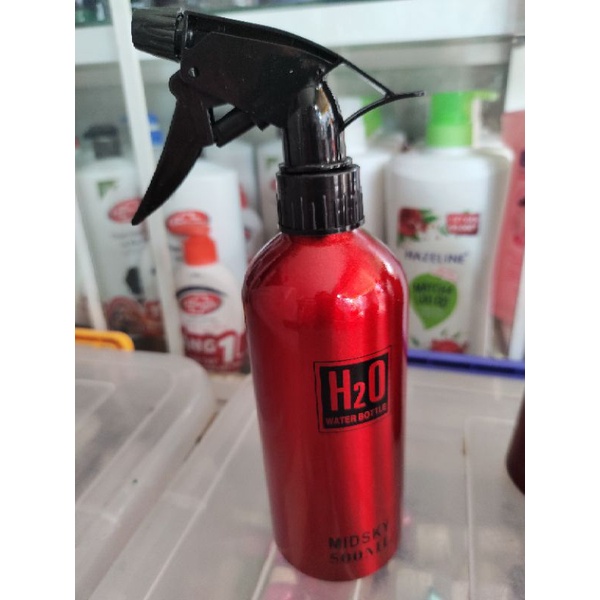 Bình xịt nước cắt tóc H2O chất liệu nhôm và nhựa