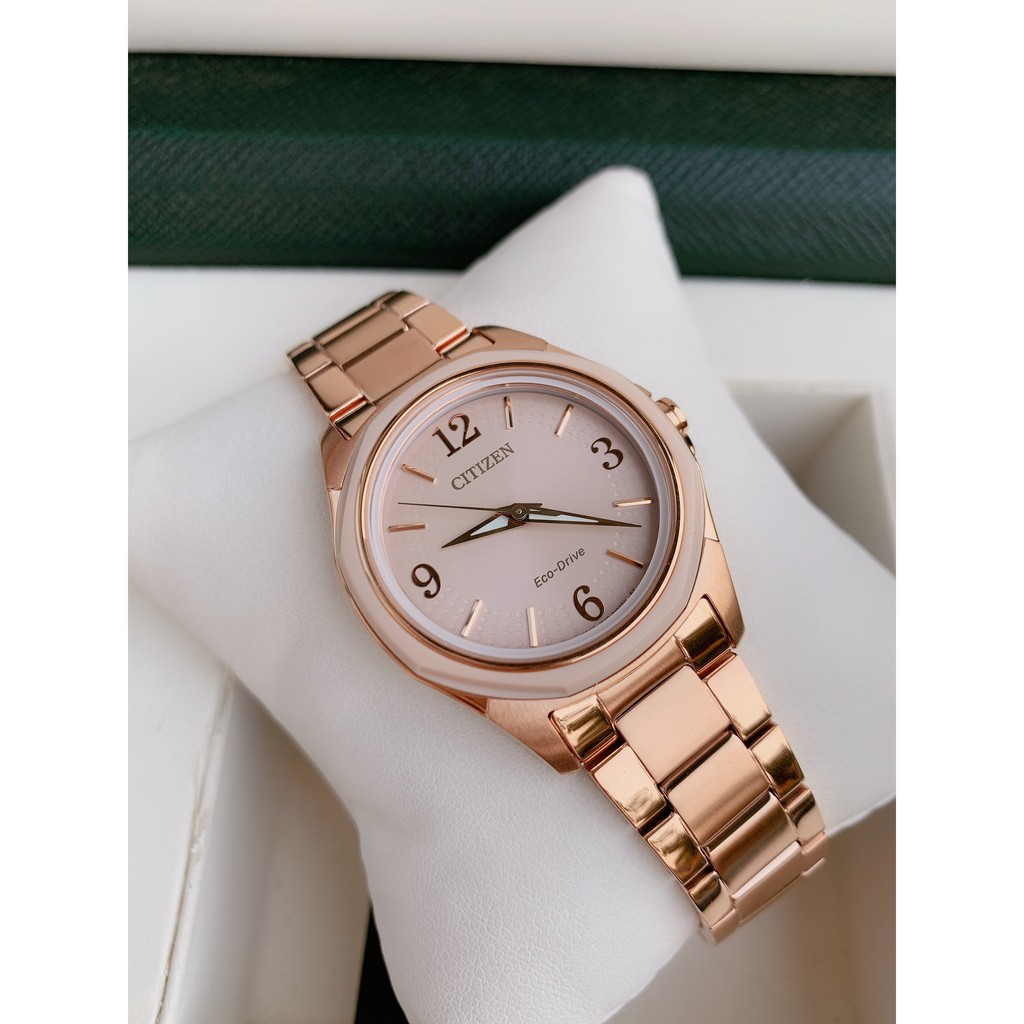 Đồng hồ nữ Citizen FE7053-51X - Máy Quartz Pin Eco-drive pin năng lượng  ánh sáng- Kính khoáng