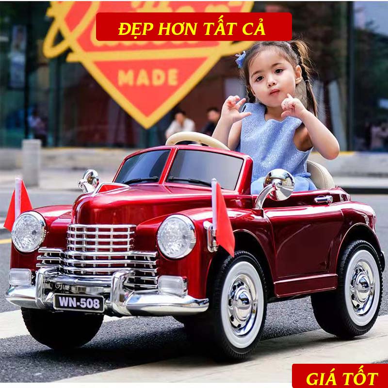 Xe Ô Tô Điện Trẻ Em SYB-118 Cho Bé Đầy Đủ Đèn, Nhạc, Tự Lái & Điều Khiển Từ Xa