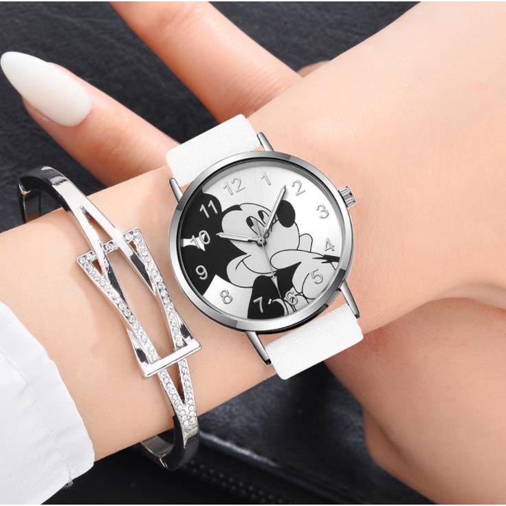 Đồng hồ trẻ em Quartz với thiết kế chuột Mickey