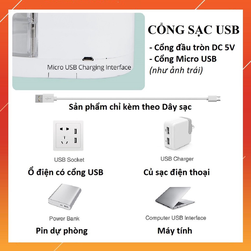 Đèn bàn học sạc tích điện đa năng chống cận cho trẻ học sinh, 3 chế độ sáng và Đèn led đọc sách, BH 3Tháng