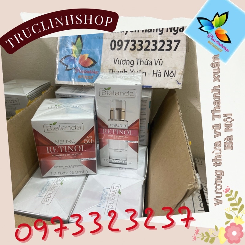 Kem dưỡng ẩm chống lão hóa Bielenda Neuro Retinol 50ml Nga