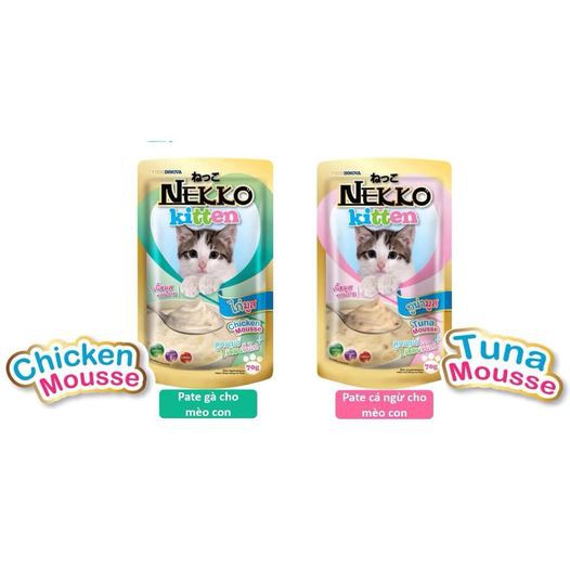 Pate Nekko cho mèo con và mèo trưởng thành (70gr) - Mixo Pet Town