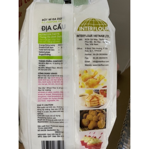 BỘT MÌ ĐA DỤNG ĐỊA CẦU 500gr