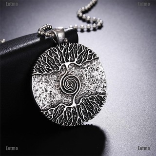 Silver Healing Tree Of Life Necklace Pendant Amulet Talisman Nordic Tree Jewelry