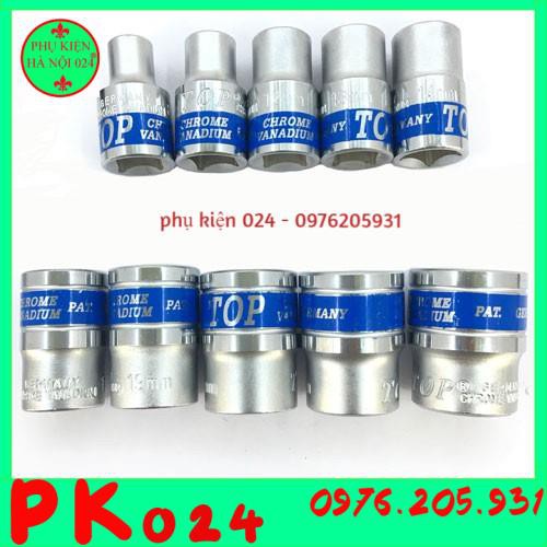 Combo Tay Vặn Tự Động Kèm 15 Đầu Khẩu Dài 4cm Kích Thước 8 - 24 mm TOP Cỡ 1/2 Inch Cao Cấp