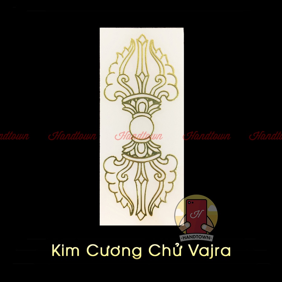 [COMBO] Bộ 2 Linh Phù Tài Lộc - May Mắn Bình An - Tình Duyên Thếp Vàng Dán Điện Thoại Xe Máy Kẹp Ví Handtown