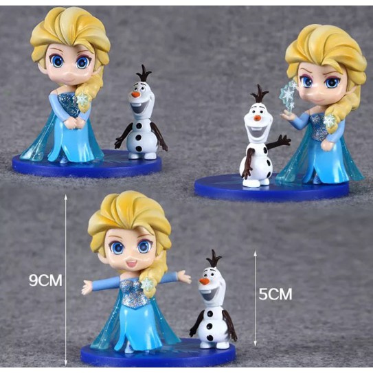 Bộ 4 món đồ chơi mô hình nhân vật trong hoạt hình Frozen 2