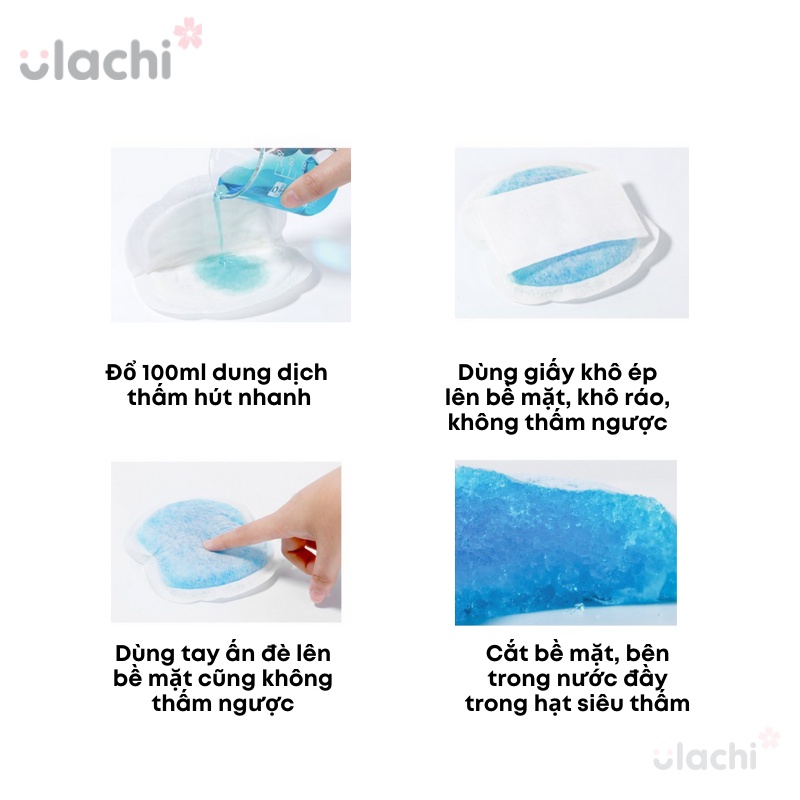 Miếng lót thấm sữa Ulachi cao cấp, bịch 30, 100 miếng
