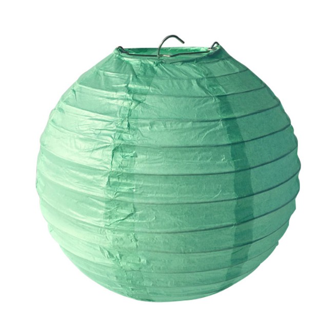 [NHÀ CỦA ANG] Lồng đèn tròn giấy xanh pastel size 30cm