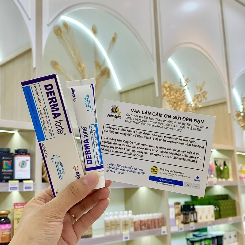 Kem bôi mụn thâm Derma Forte Gel 15g